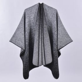 Autumn And Winter Scarf Versatile Lattice Ladies Travel Shawl (Option: Mud Dot Black-130x150CM)