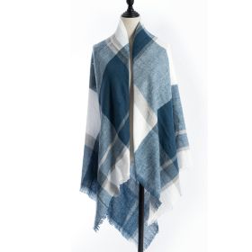 Women's Cashmere-like Plus-sized Double-sided Qicaigei Scarf Shawl (Option: B6-140X140CM)