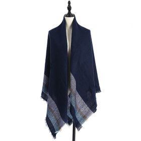 Women's Cashmere-like Plus-sized Double-sided Qicaigei Scarf Shawl (Option: C10-140X140CM)