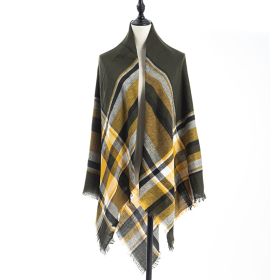 Women's Cashmere-like Plus-sized Double-sided Qicaigei Scarf Shawl (Option: C2-140X140CM)